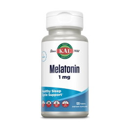 Solaray Melatonina 1 mg, 120 comprimidos, complemento para el sueño reparador
