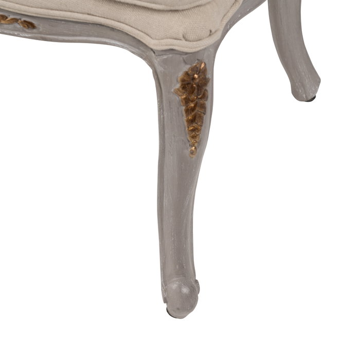 Sillón Gris-Beige Dm-Madera Salón 58 X 52 X 98,50 cm