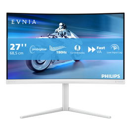 Philips 27M2C5201L Monitor Curvo 27 Pulgadas QHD 165Hz 1ms VA 2560x1440 16:9 Blanco Conexiones HDMI DP