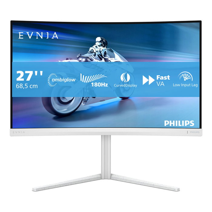 Philips 27M2C5201L/00 Monitor Evnia 27 pulg. Curvo Full HD 180Hz Blanco Philips 27M2C5201L/00 Monitor Evnia 27 pulg. Curvo Full HD 180Hz Blanco