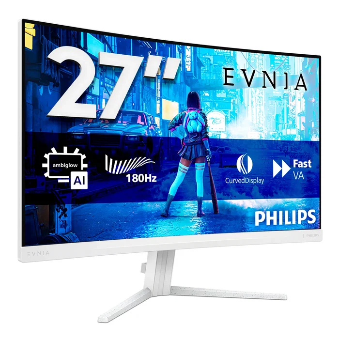 Philips Evnia 27M2C5201L/00 Monitor Gaming Curvo 27 Pulgadas Full HD 180Hz Blanco Philips Evnia 27M2C5201L/00 Monitor Gaming Curvo 27 Pulgadas Full HD 180Hz Blanco