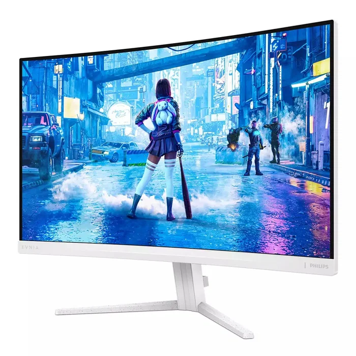 Philips Evnia 27M2C5201L/00 Monitor Gaming Curvo 27" Full HD, 180Hz, 0.5ms MPRT, AMD FreeSync, HDR10, Fast VA, Blanco, 2xHDMI, DisplayPort