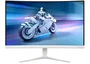Philips Evnia 27M2C5201L/00 Monitor Gaming Curvo 27" Full HD, 180Hz, 0.5ms MPRT, AMD FreeSync, HDR10, Fast VA, Blanco, 2xHDMI, DisplayPort