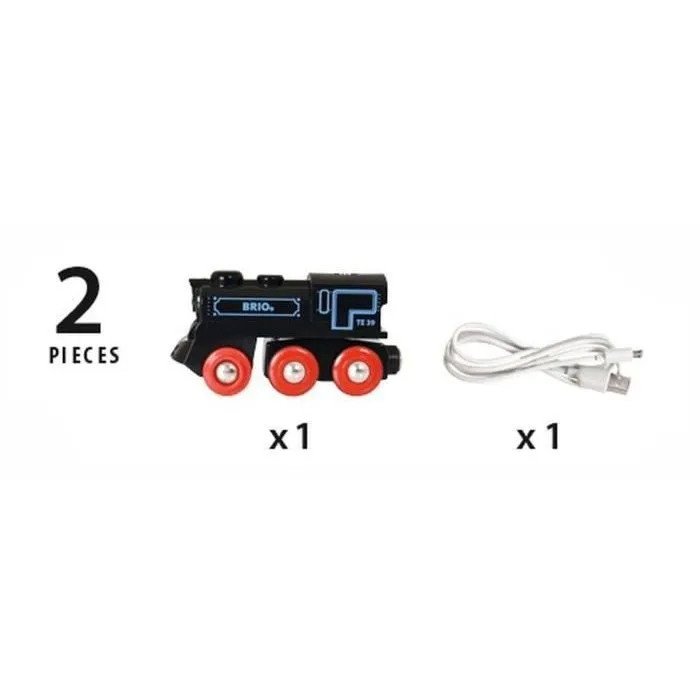 Brio World 33599 Locomotora Recargable de Juguete Estilo Clásico