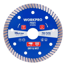 Workpro Disco diamantado continuo thin turbo profi ø115 x 10 x 22,2 mm