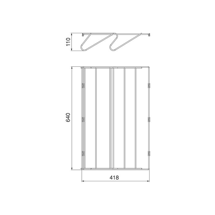 Emuca Cajón zapatero para armarios y vestidores Quartz, 640 (M80), Acero, Titanio