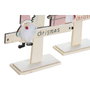 DKD Home Decor Árbol de Madera Surtido de 2 Unidades (Rojo y Rosa) 17,5x5x38 cm