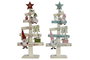 DKD Home Decor Árbol de Madera Surtido de 2 Unidades (Rojo y Rosa) 17,5x5x38 cm