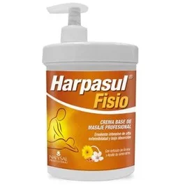 Natysal Harpasul Fisio - Crema base de masaje profesional de alta extensibilidad y baja absorción, formato de 1 kg con bomba dosificadora