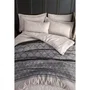 Juego de cama funda nórdica 220x240 cm + 2 fundas de almohada 60x60 cm Gris 65% algodón 35% poliéster ASI8683342640015