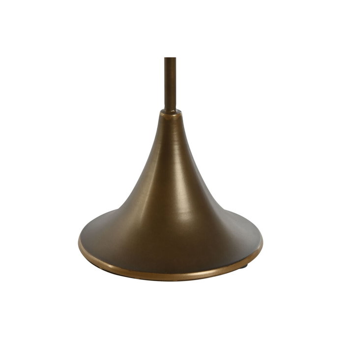 DKD Home Decor Portavelas Metal Trompeta Dorado