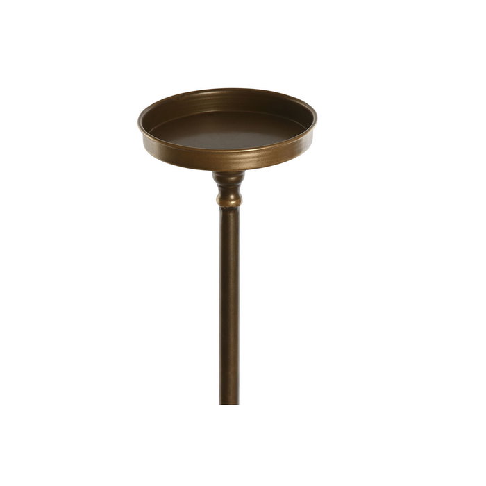 DKD Home Decor Portavelas Metal Trompeta Dorado