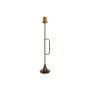 DKD Home Decor Portavelas Metal Trompeta Dorado