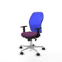 PIQUERAS Y CRESPO Silla de oficina Jorquera con mecanismo Sincro, Morado y Azul