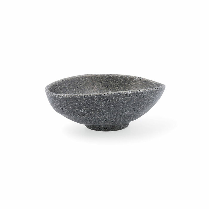 Quid Bol Oval Melamina Lonja Gris 17x14x6 cm (12 Unidades)