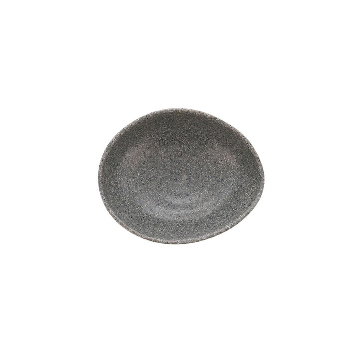Quid Bol Oval Melamina Lonja Gris 17x14x6 cm (12 Unidades)