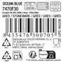 La Mediterranea Taza Ocean Blue 330ml de 24 unidades