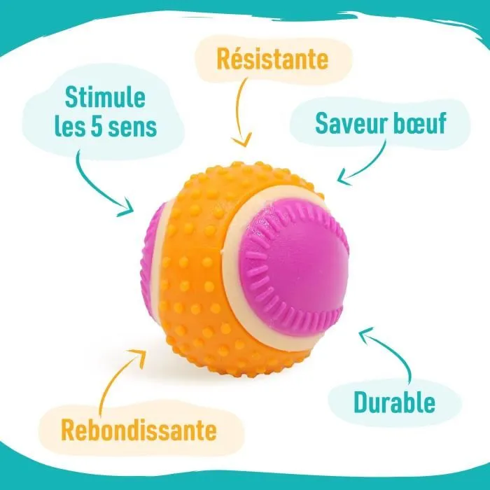 Aime Pelota para perros 5 en 1 sabor carne AGBT901635 Aime Pelota para perros 5 en 1 sabor carne AGBT901635