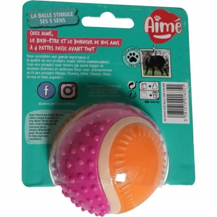 Aime Pelota para perros 5 en 1 sabor carne