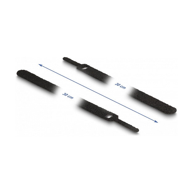 DeLOCK Bridas para cable con gancho y lazo L 300 x AN 12 mm negro, 10 piezas DeLOCK Bridas para cable con gancho y lazo L 300 x AN 12 mm negro, 10 piezas