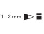 KREUL Porzellanstift 1.0 - 2.0 mm Negro