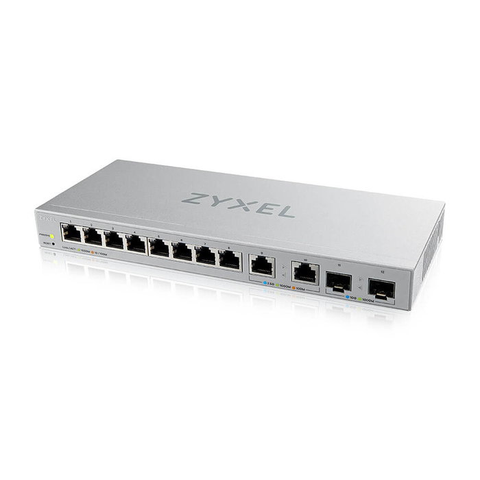 Zyxel XGS1210-12-ZZ0102F Switch Gestionado Gigabit Ethernet 8 Puertos RJ45 Gris