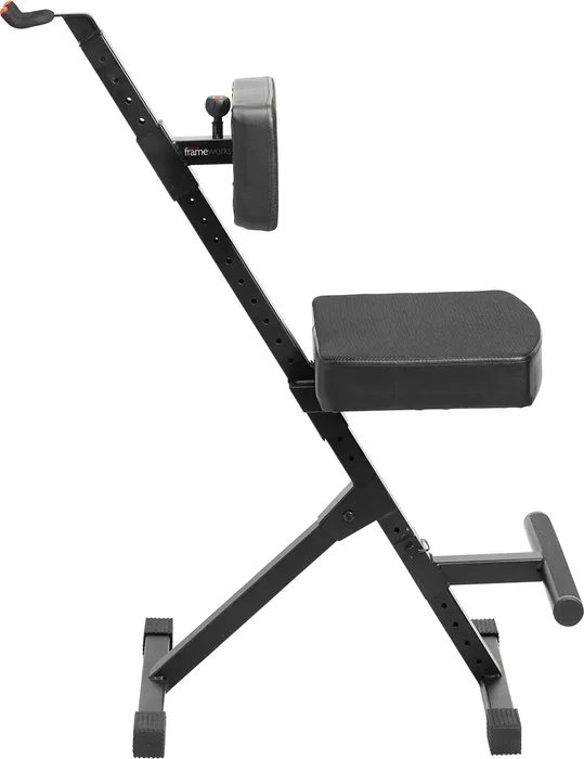 FRAMEWORKS Taburete Deluxe Ajustable Con Soporte Para Guitarra
