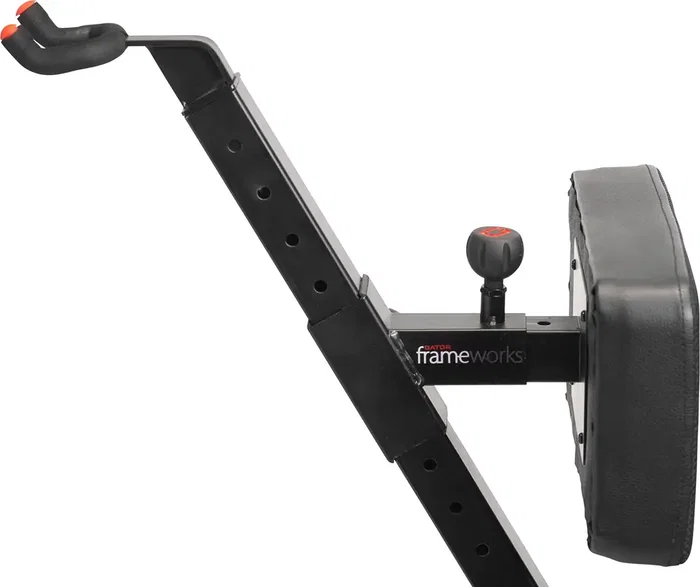 FRAMEWORKS Taburete Deluxe Ajustable Con Soporte Para Guitarra