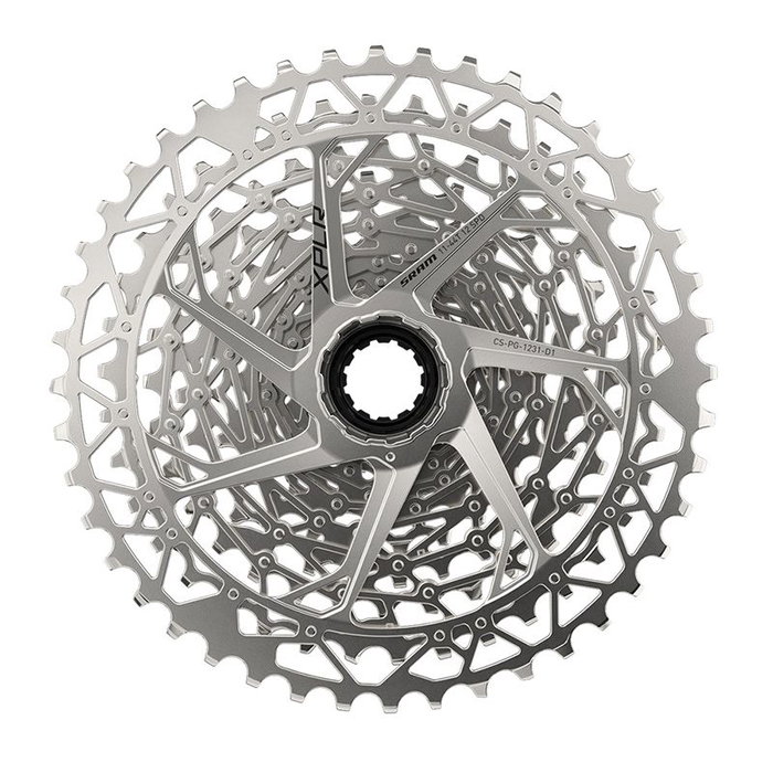 Sram Cassette XPLR de 12 Velocidades 11-44T para Carretera Compatible con Cuerpo Shimano/Sram y Cadenas Flattop Sram Cassette XPLR de 12 Velocidades 11-44T para Carretera Compatible con Cuerpo Shimano/Sram y Cadenas Flattop