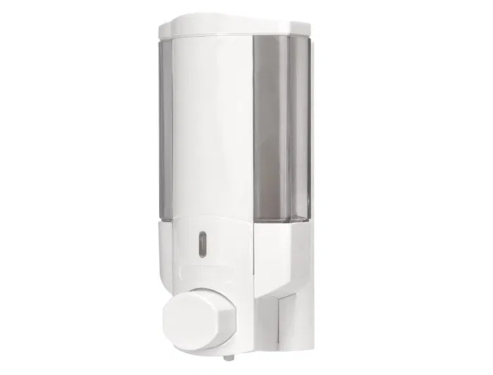 Q-connect Dispensador de jabón manual 350 ml blanco