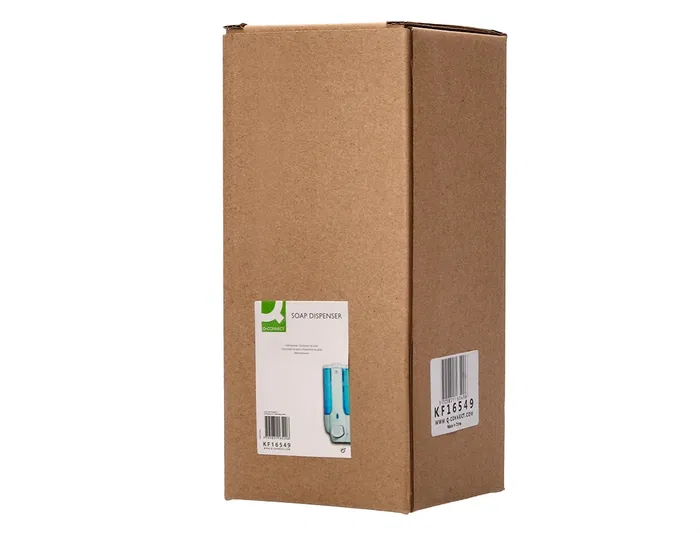 Q-connect Dispensador de jabón manual 350 ml blanco