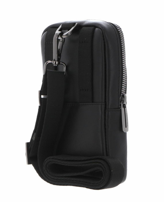 Piquadro Obidos Bolso bandolera de cuero Negro