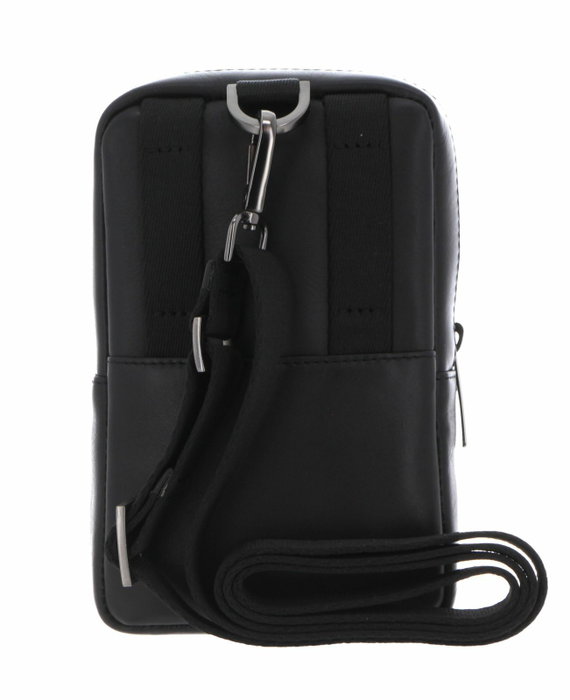 Piquadro Obidos Bolso bandolera de cuero Negro