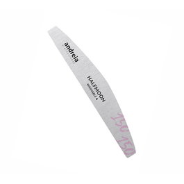Andreia Lima Uñas Halfmoon Nail File 150/150 Gramaje Medio para Gel y Acrílico