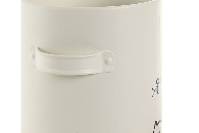 DKD Home Decor Bote Basicos Beige 15x22x17 cm, Metal, 6 Unidades - Para Comida de Gato