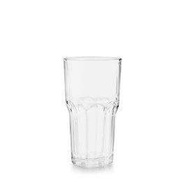 VICRILA Siena Vaso Bajo 20 cl, Vidrio, Capacidad 20 cl, 82 mm Alto, 80 mm Diámetro, Borde Grueso (Set de 6)