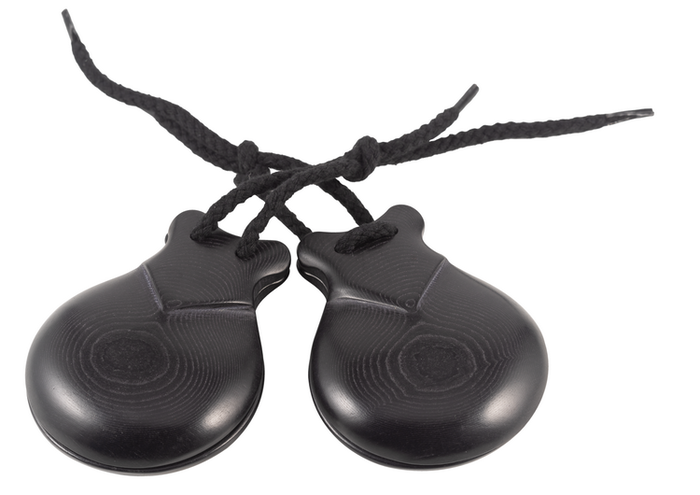 Castañuelas Jale de Tela Negra Del Nº 8