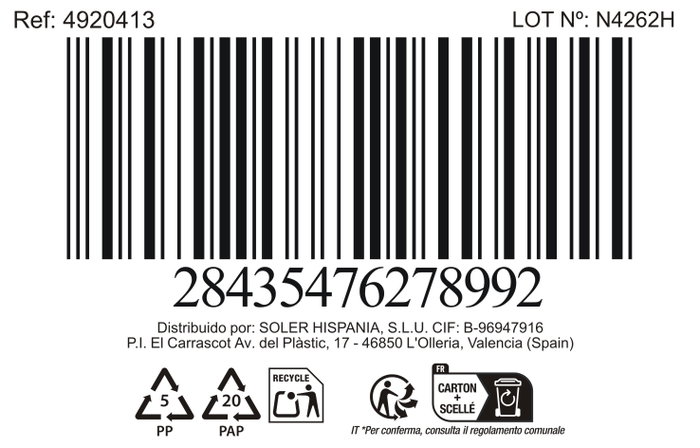 Inde Mug 450 Cc "Needs" Md - 8,5 cm Ancho x 12 cm Alto x 12 cm Largo (24 Unidades)