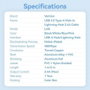 Vention LANBH Cable USB Lightning Macho a Lightning Macho 480Mbps 1m Rosa