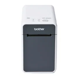 Brother TD-2020A Impresora de Etiquetas Térmica Directa, 203 DPI, 152.4 mm/s, USB 2.0 y Puerto Serie RS232, Ancho de Rollo 63 mm, Auto-Cortador, Compatible ZPLII