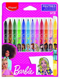 Rotulador Maped Barbie Estuche De 12