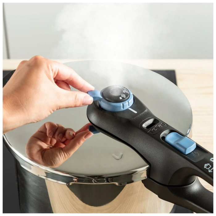 Tefal Olla a Presión Secure Trendy P2584401 de 8L en Acero Inoxidable