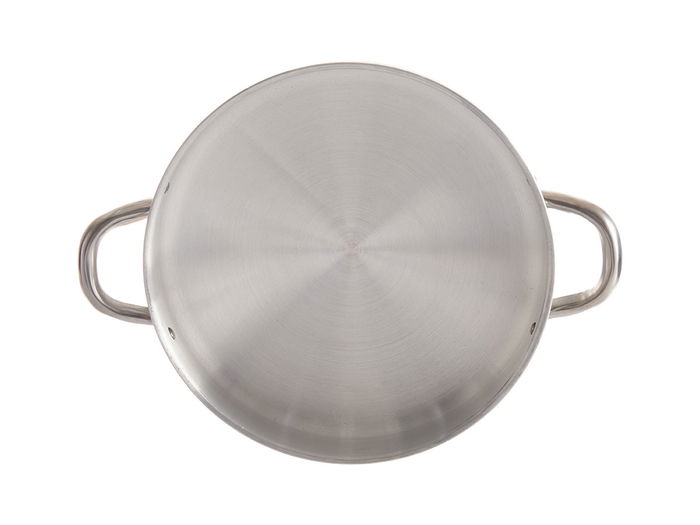 Kinvara Sarten Aluminio con Asas 24 cm - Plata, Apta para Gas y Horno, 33x4.5x25 cm (Set de 12)