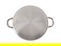 Kinvara Sarten Aluminio con Asas 24 cm - Plata, Apta para Gas y Horno, 33x4.5x25 cm (Set de 12)