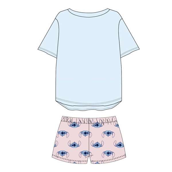 Pijama corto single jersey stitch talla XL