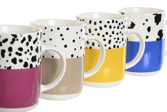 DKD Home Decor Mug Urban Multicolor Porcelana 8 x 10 x 11 cm (12 Unidades) 380ml Apto Microondas y Lavavajillas Detalle Animal DKD Home Decor Mug Urban Multicolor Porcelana 8 x 10 x 11 cm (12 Unidades) 380ml Apto Microondas y Lavavajillas Detalle Animal