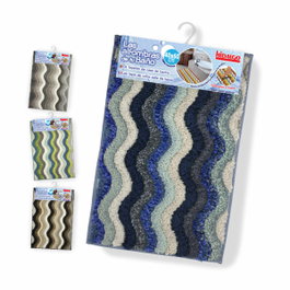 Hidalgo Alfombra de baño zig zag antideslizante 40 x 60 cm