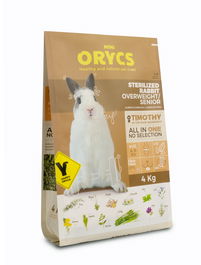 ORYCS Sterilized Conejo 4kg - Alimento para Conejos Esterilizados, Sobrepeso y Seniors
