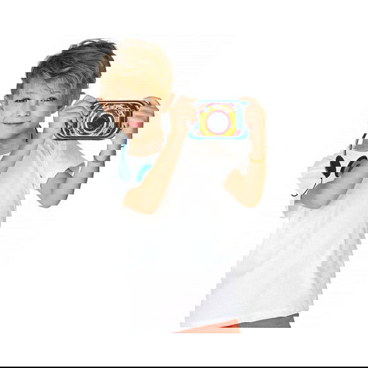 VTech Kidizoom Touch 5.0 Cámara Digital para Niños de 5 a 12 Años, Azul, 5 MP, Pantalla Táctil LCD 3.5", Incluye Pilas y Correa