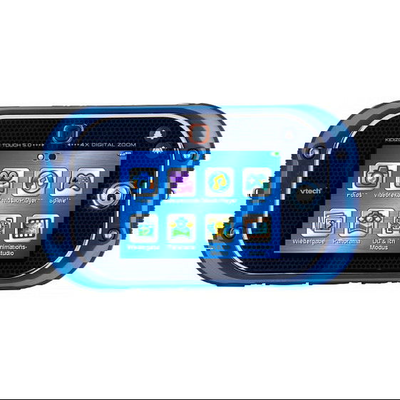 VTech Kidizoom Touch 5.0 Cámara Digital para Niños de 5 a 12 Años, Azul, 5 MP, Pantalla Táctil LCD 3.5", Incluye Pilas y Correa